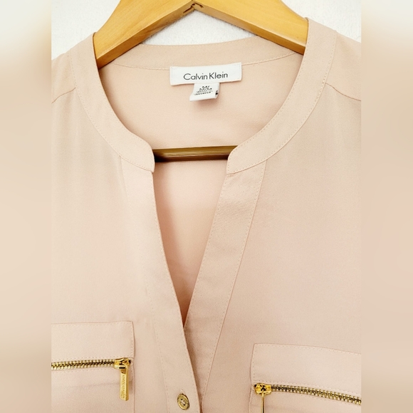 Calvin Klein Women's Career/Office Shirt, Dust Pink, Medium Size - Picture 8 of 16